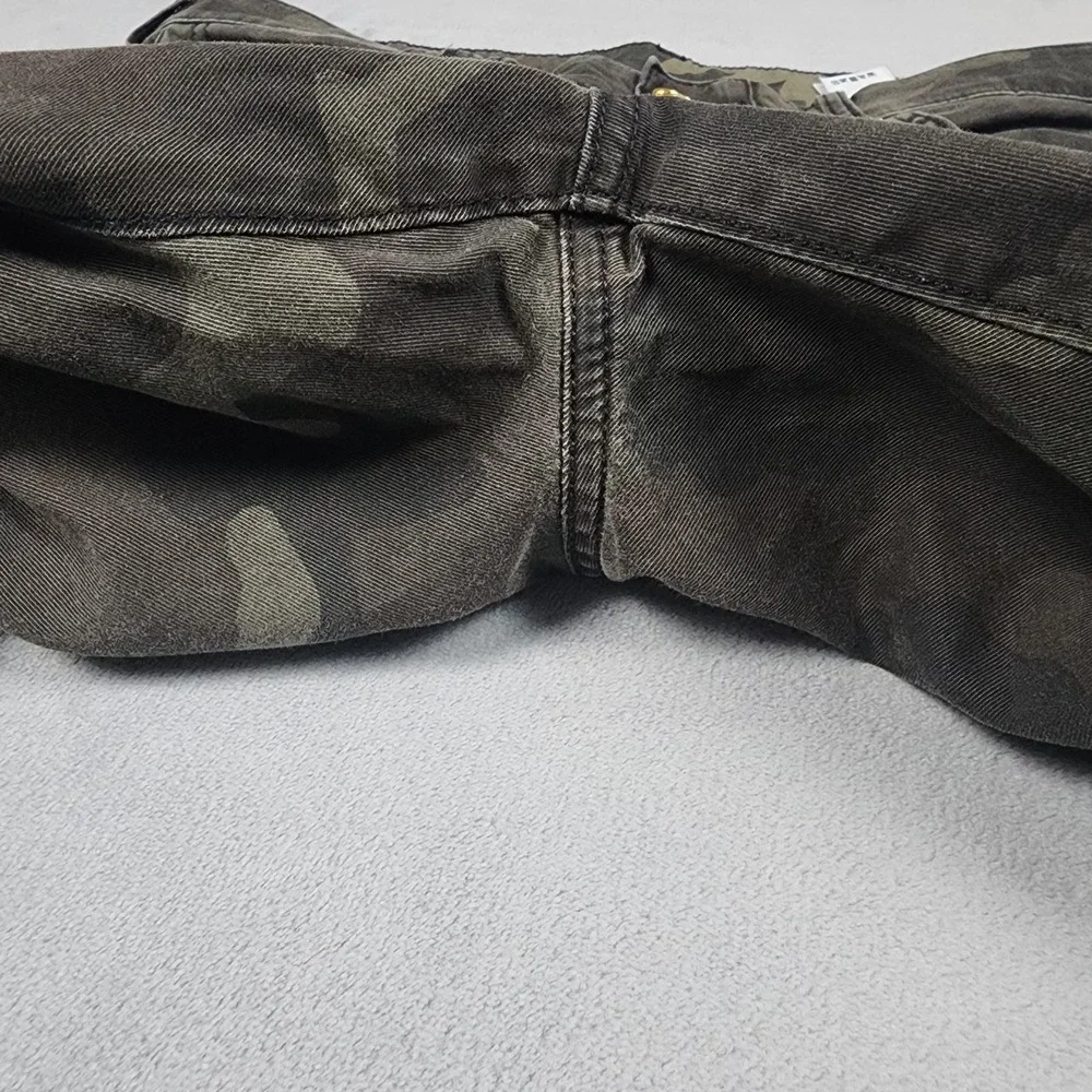 True Religion Mick Jeans Mens 33 Camo Slouchy Skinny Moto Biker Ankle Zip